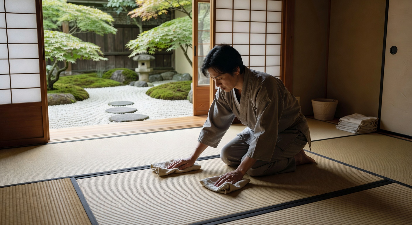 畳の部屋の掃除ルーティン